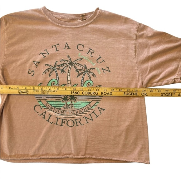Santa Cruz Skateboards California Tee in Peach Pink - Picture 11 of 16